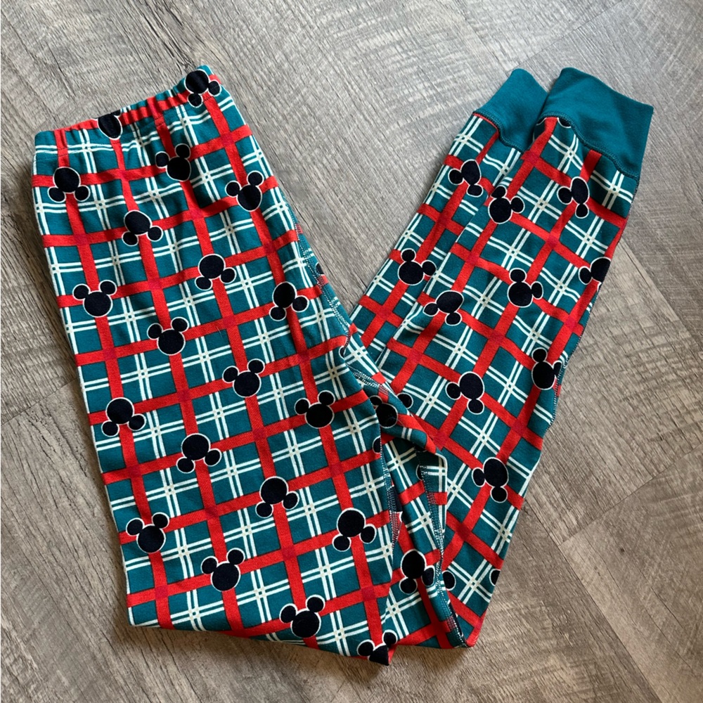Hanna Andersson Mickey Christmas Pajama Pants Adult Medium